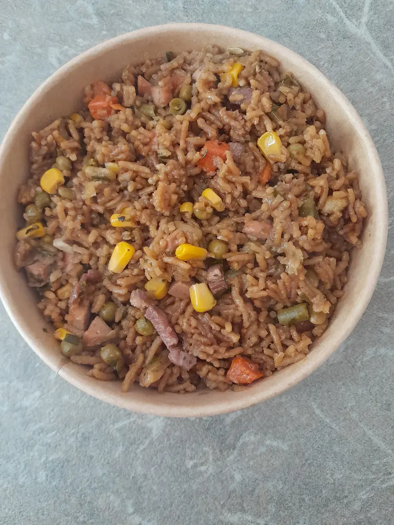 Salade de  riz Antillaises(  1 pers aux sauces champignons)