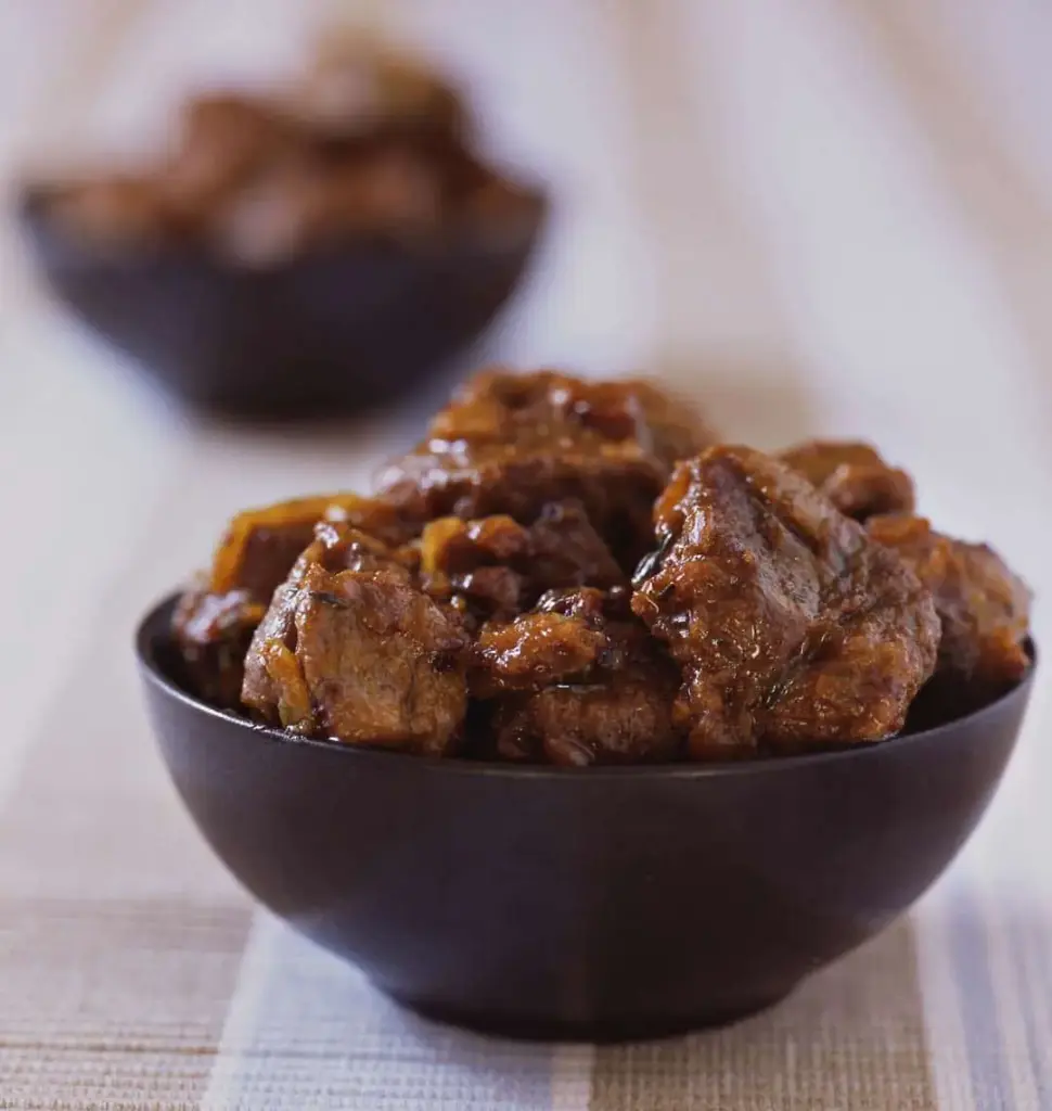 Agneau  Roussi+ riz Basmati +Haricot rouges(1 pers)