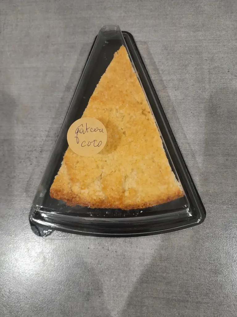 tarte aux coco ( créme fraiche) la part